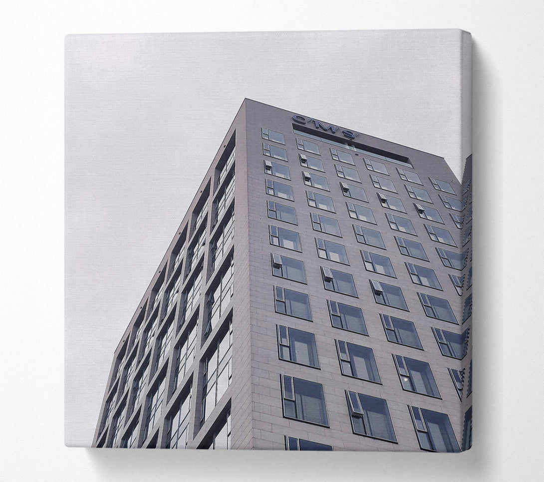  A Canvas Print of Gray Sky Windows Canvas Print
