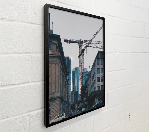 Red Crane Cityscape