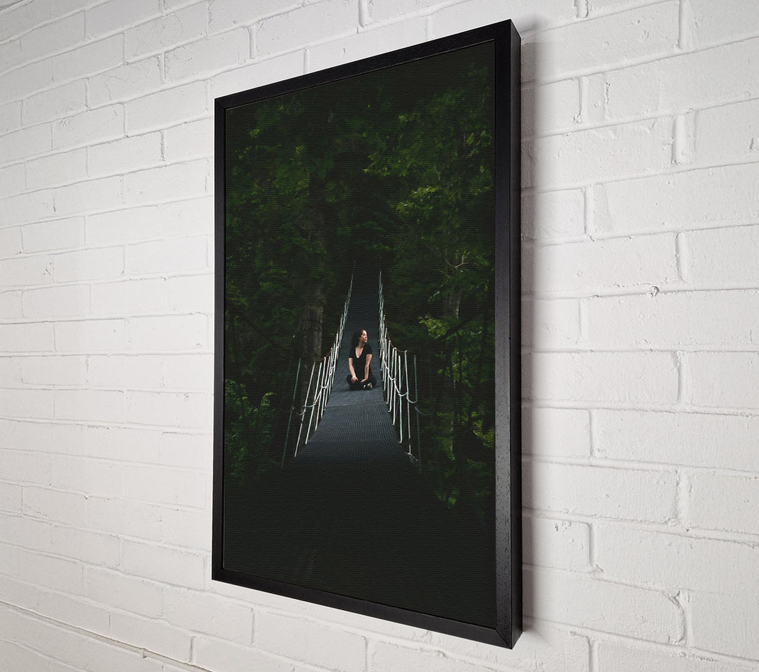  A Canvas Print of Green Swaying Bridge Canvas Art