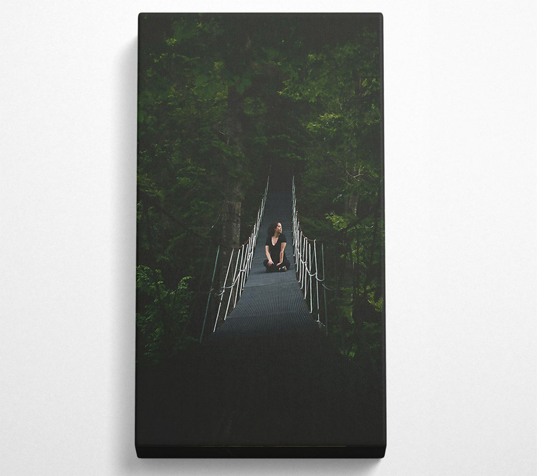  A Canvas Print of Green Swaying Bridge Canvas Art