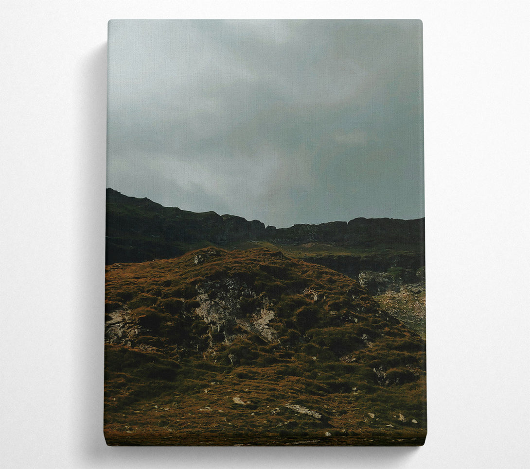  A Canvas Print of Green Mountain Shadows Canvas Art