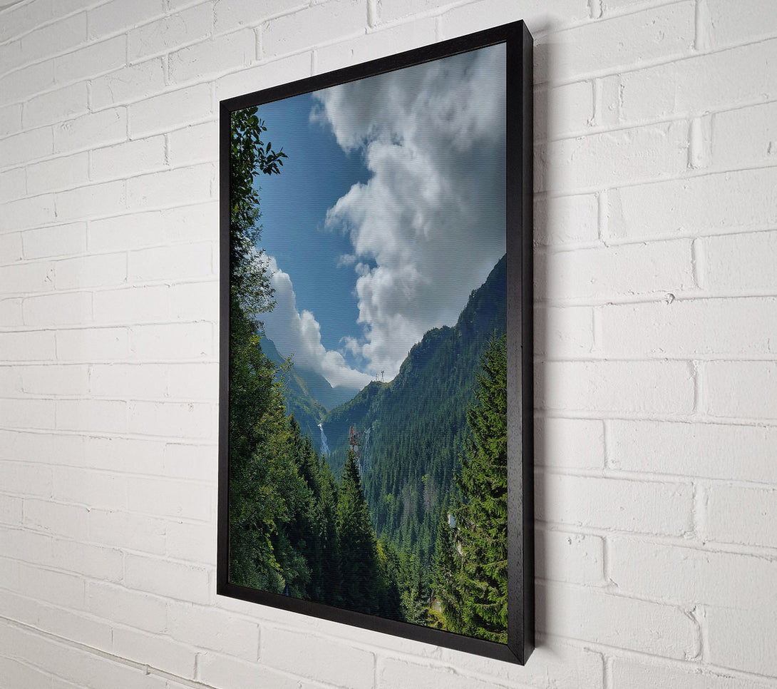  A Canvas Print of Azure Mountain Sky Canvas Wall Art