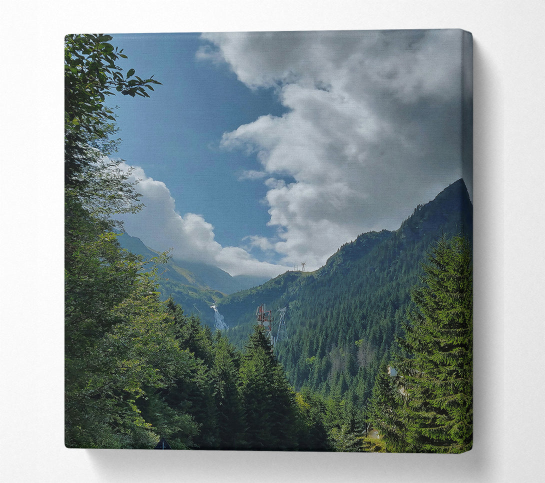  A Canvas Print of Azure Mountain Sky Canvas Wall Art