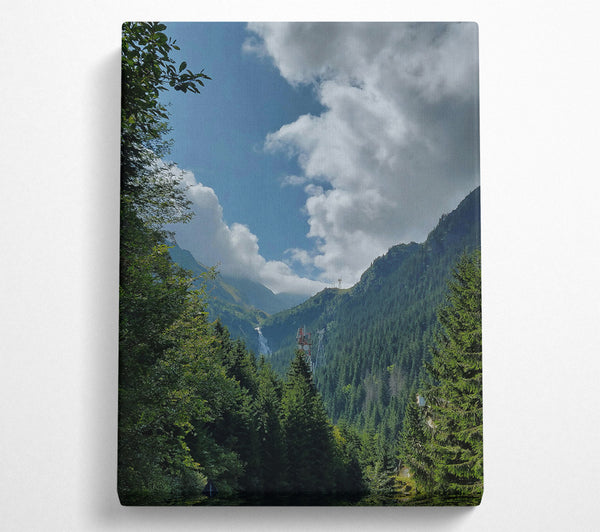  A Canvas Print of Azure Mountain Sky Canvas Wall Art