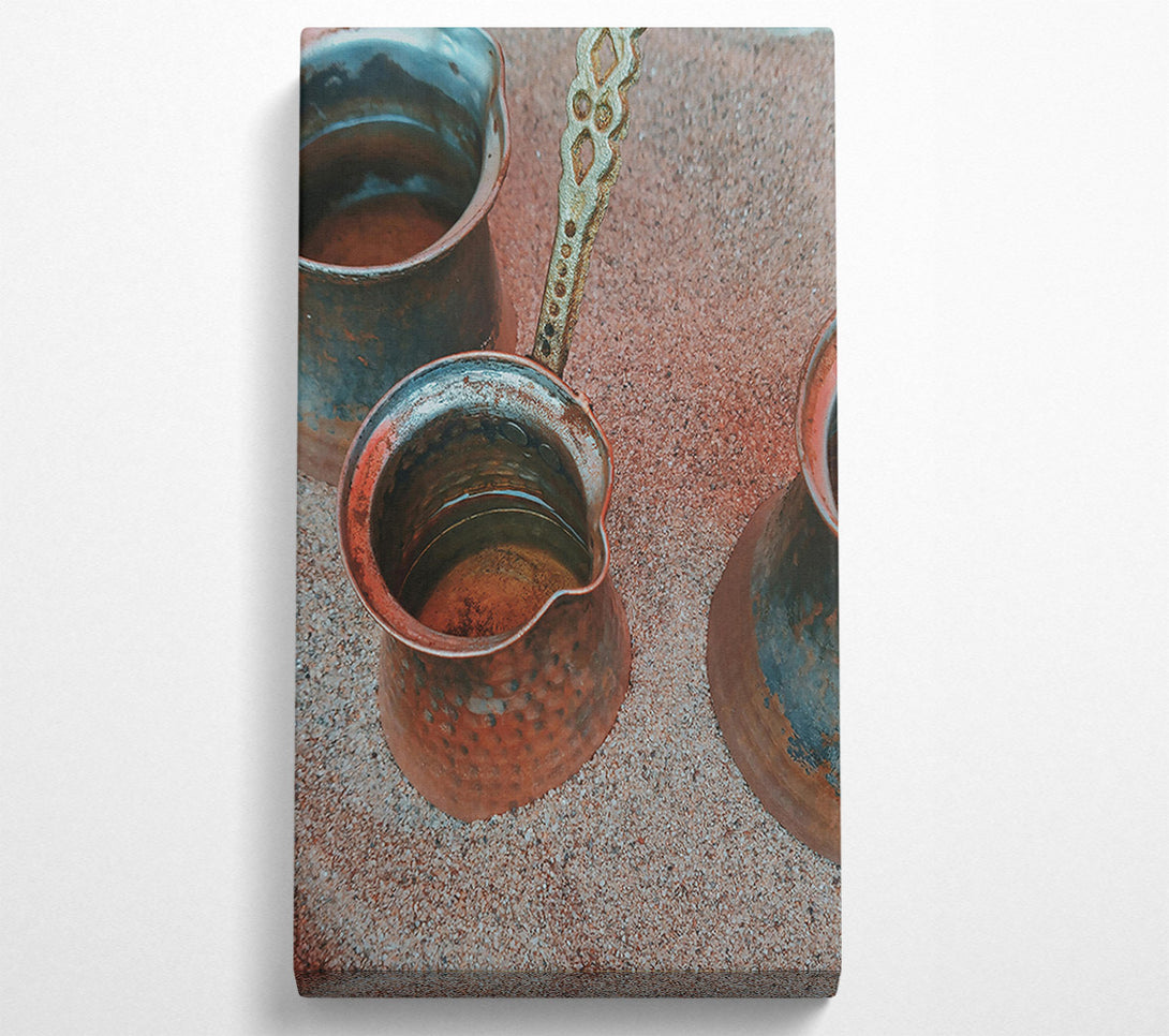  A Canvas Print of Warm Copper Brew Canvas Art