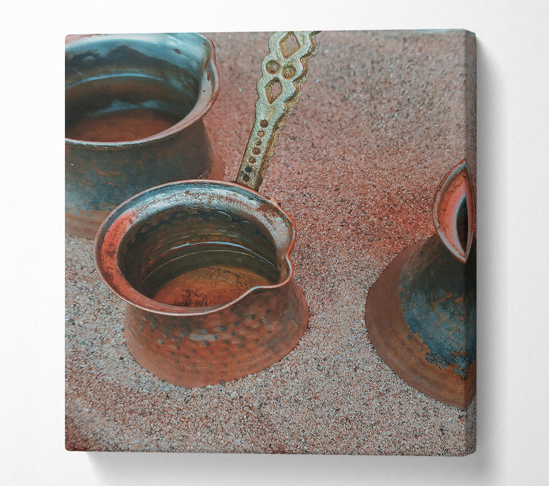  A Canvas Print of Warm Copper Brew Canvas Art