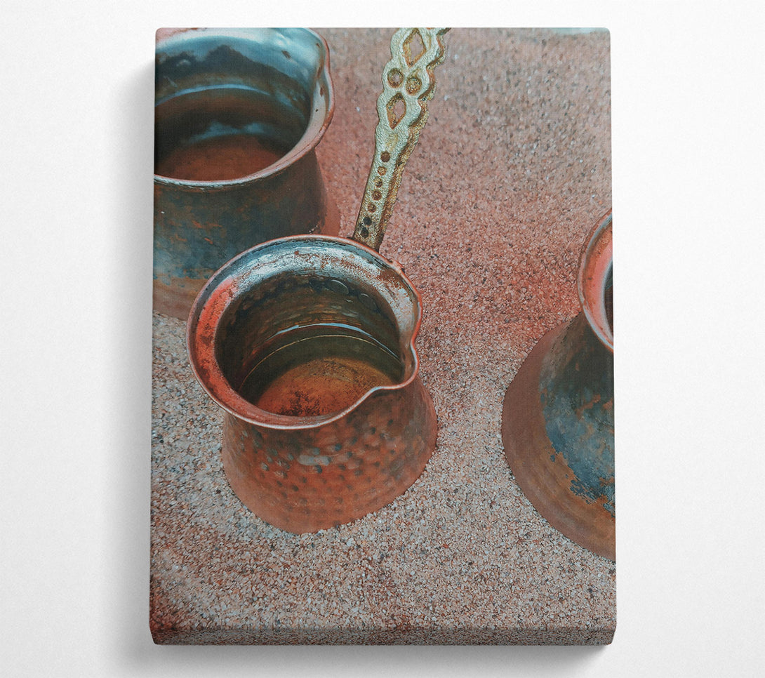  A Canvas Print of Warm Copper Brew Canvas Art