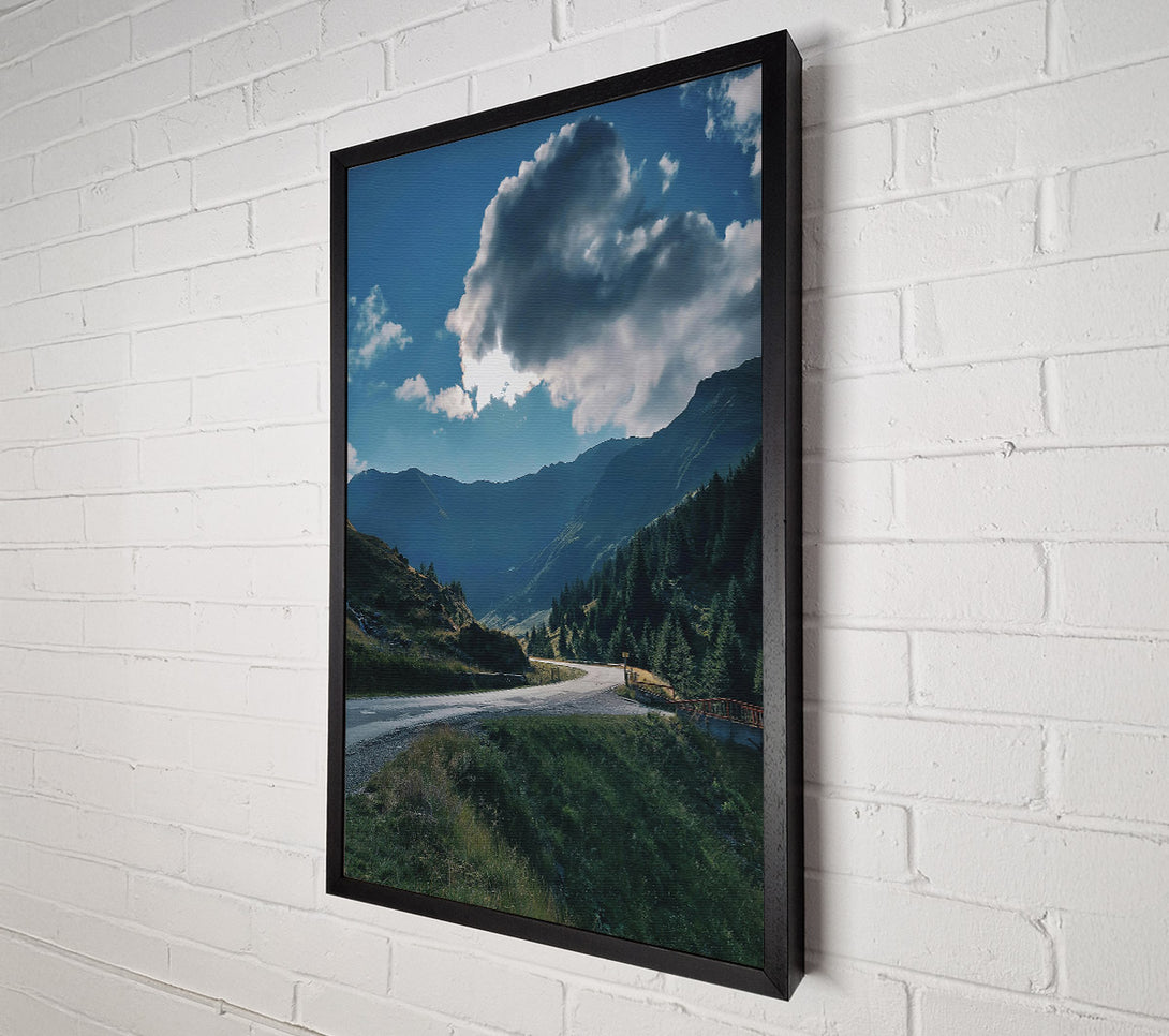  A Canvas Print of Blue Mountain Road Canvas Art