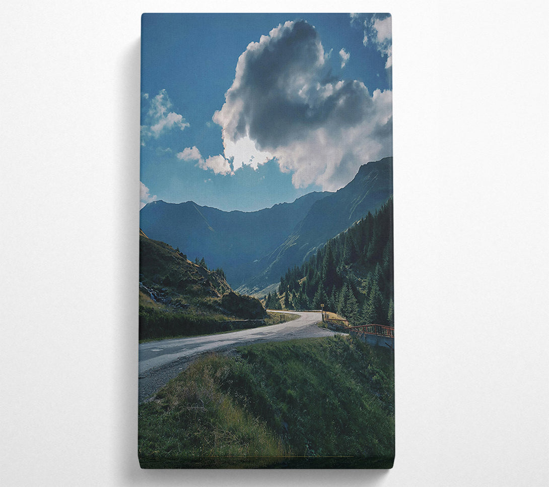  A Canvas Print of Blue Mountain Road Canvas Art