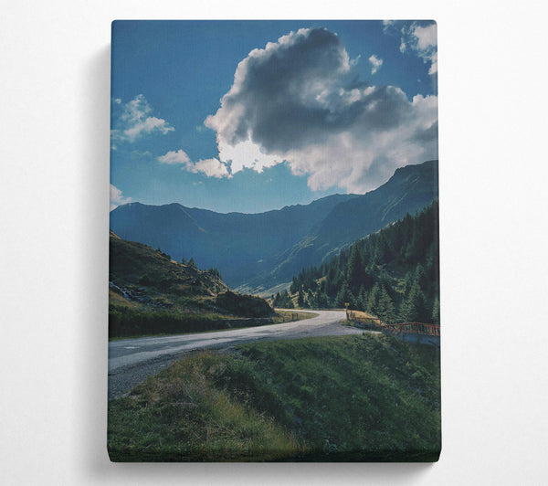  A Canvas Print of Blue Mountain Road Canvas Art