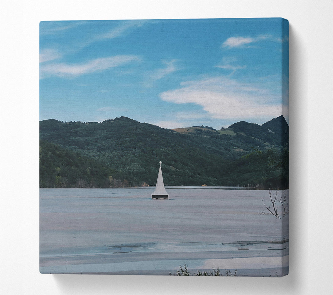  A Canvas Print of Blue Bell Tower Canvas Print