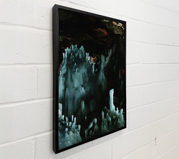 Teal Cave Stalagmites