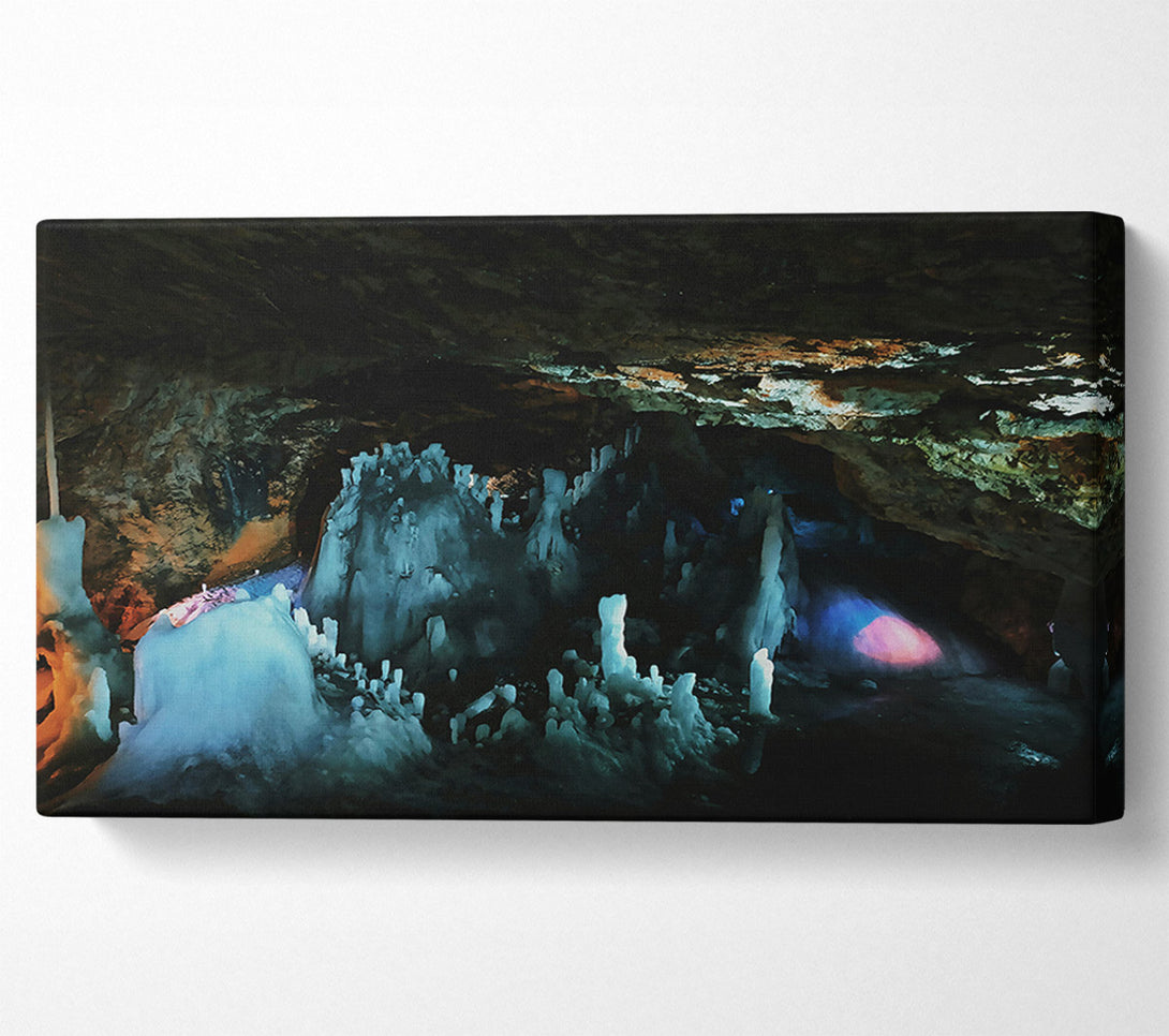  A Canvas Print of Blue Ice Caverns Canvas Art