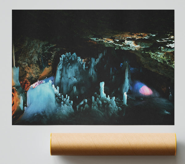 Blue Ice Caverns Giclee Print