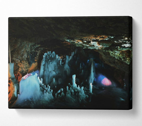  A Canvas Print of Blue Ice Caverns Canvas Art