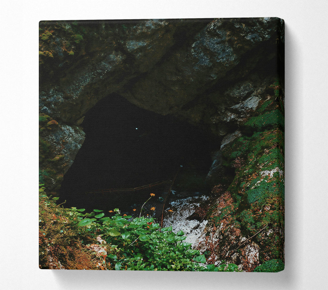  A Canvas Print of Green Mouth Of The Cave Canvas Print