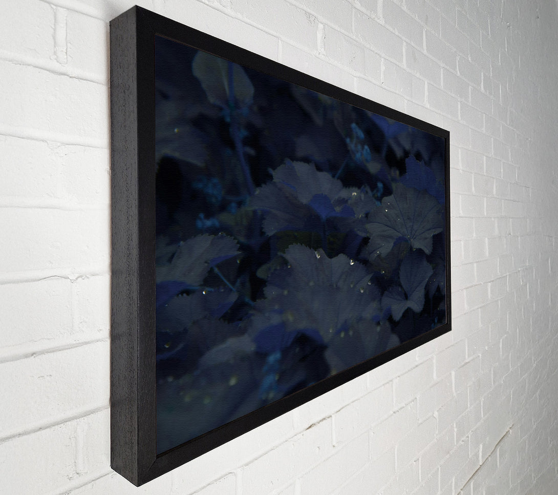  A Canvas Print of Indigo Leaf Dreams Canvas Art