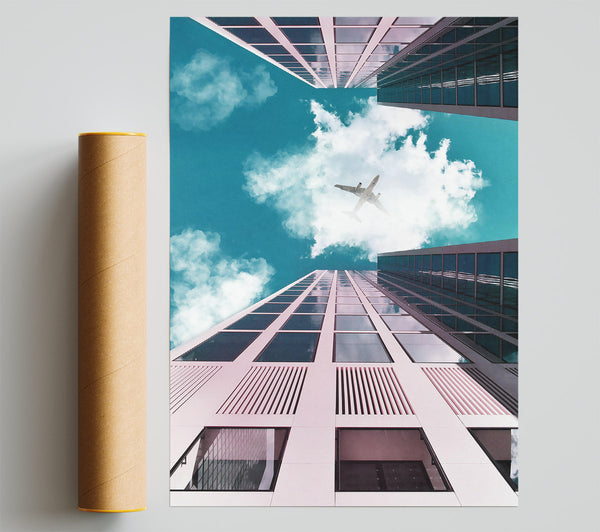 Pink Sky Flight Print