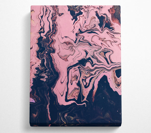  A Canvas Print of Pink Abstract Swirls Canvas Print
