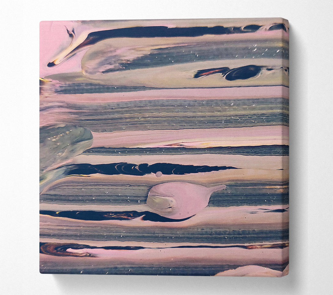  A Canvas Print of Pink Swirling Layers Canvas Print