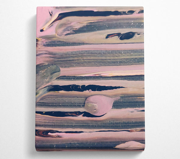  A Canvas Print of Pink Swirling Layers Canvas Print