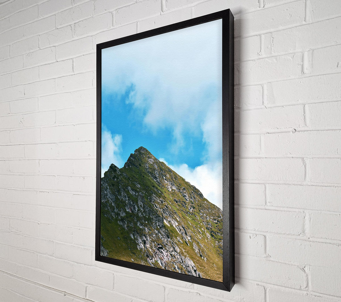  A Canvas Print of Blue Sky Mountainside Canvas Art