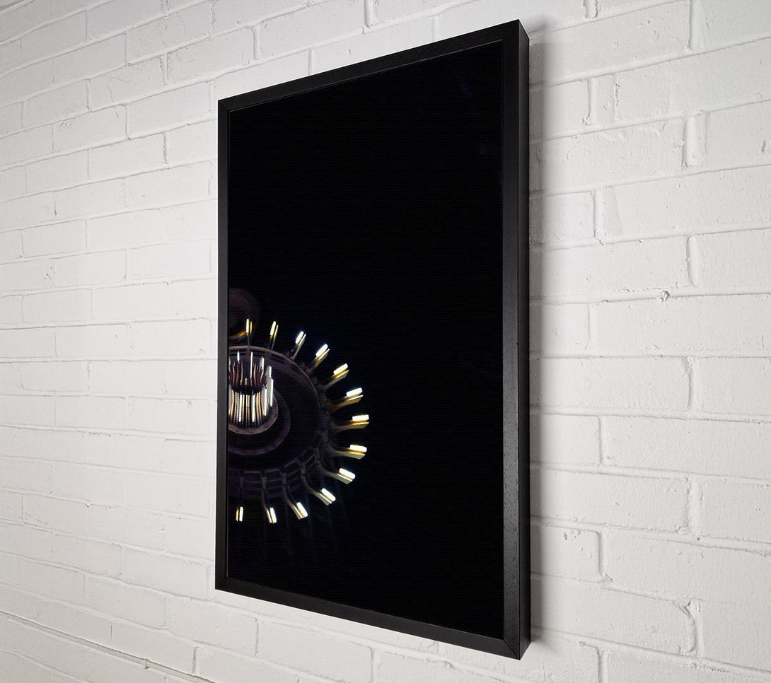  A Canvas Print of Golden Light Spiral Canvas Print
