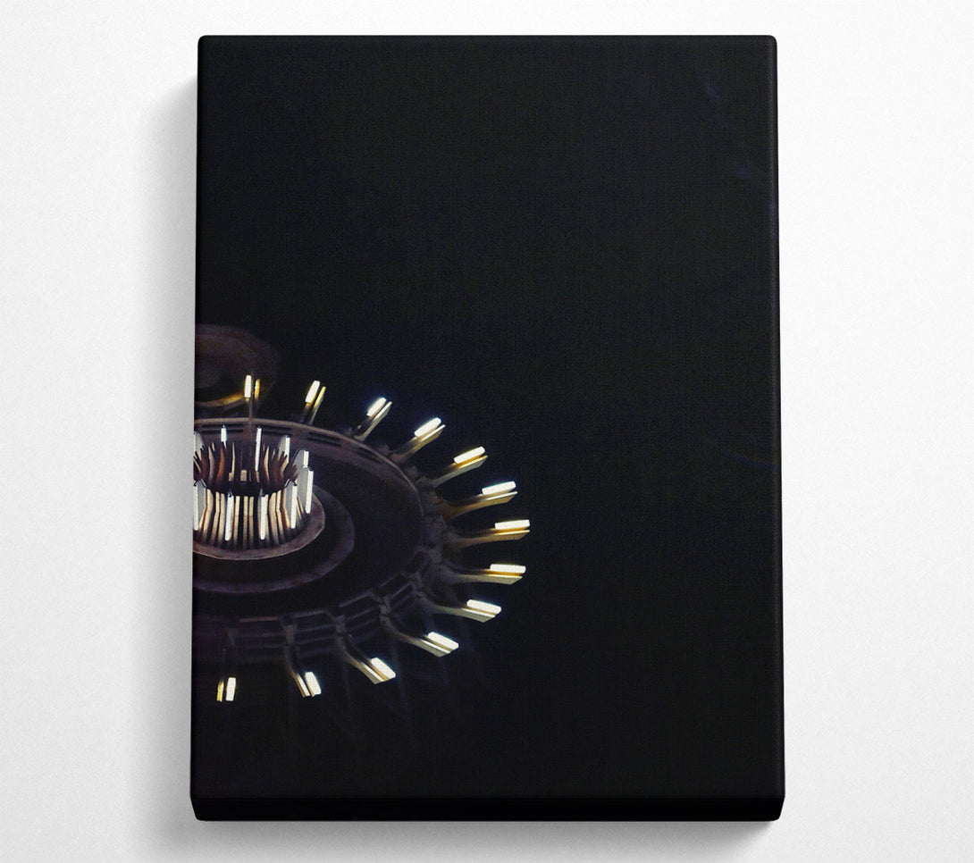  A Canvas Print of Golden Light Spiral Canvas Print