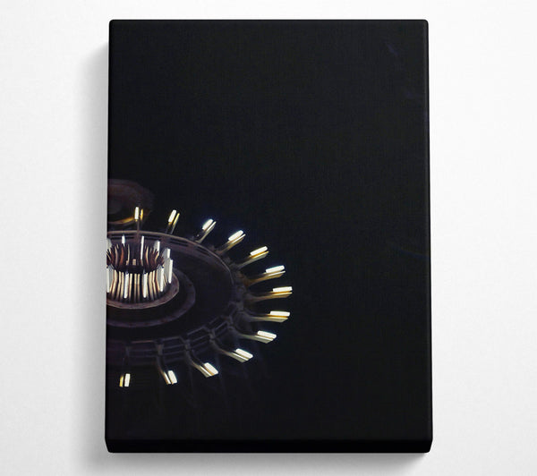  A Canvas Print of Golden Light Spiral Canvas Print