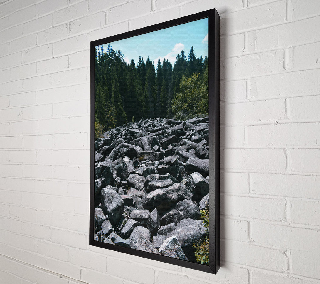  A Canvas Print of Grey Boulder Trail Canvas Art