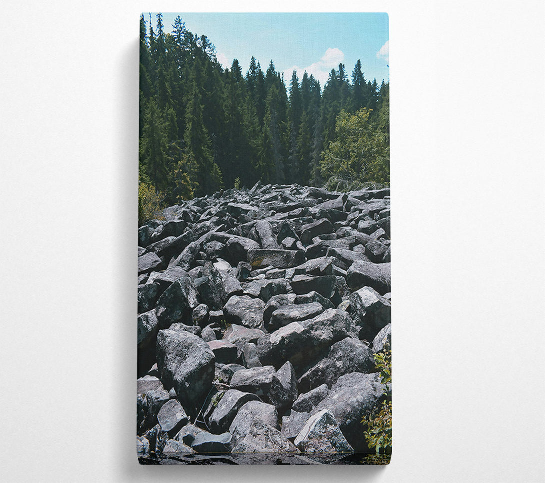  A Canvas Print of Grey Boulder Trail Canvas Art