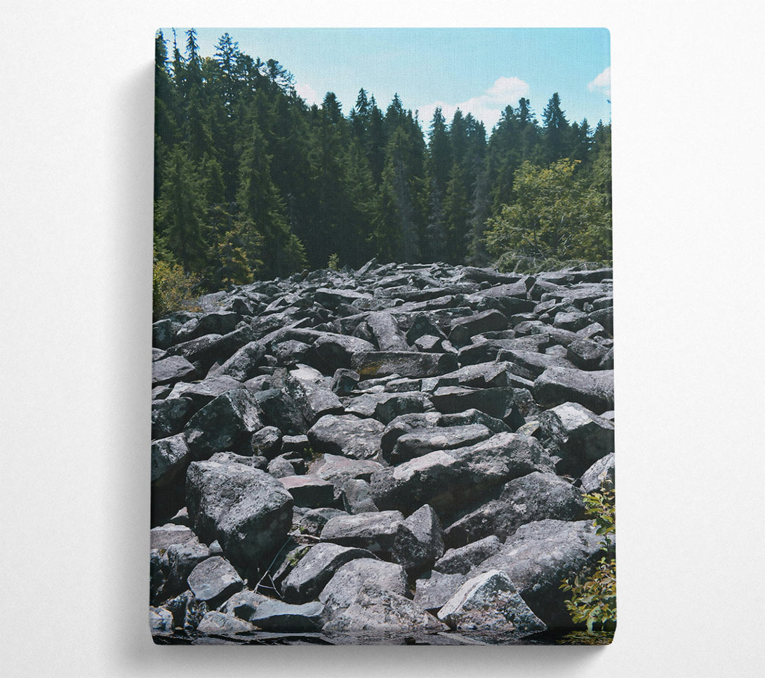 A Canvas Print of Grey Boulder Trail Canvas Art