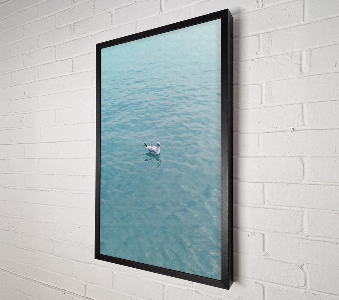  A Canvas Print of Teal Water Serenity Canvas Print