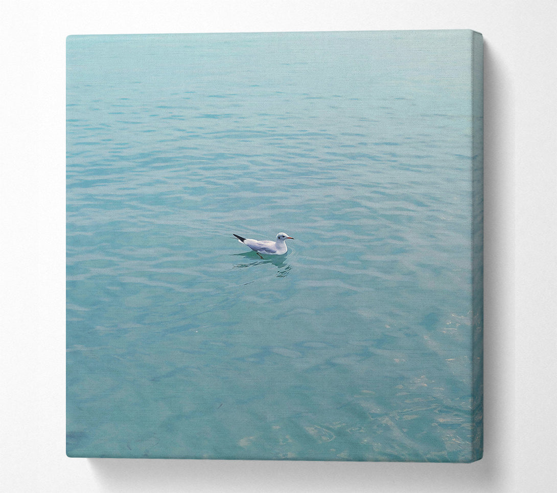  A Canvas Print of Teal Water Serenity Canvas Print