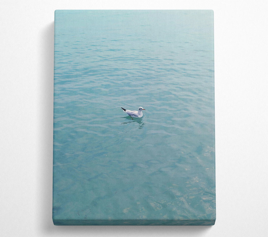  A Canvas Print of Teal Water Serenity Canvas Print