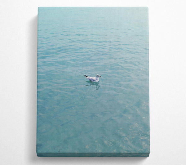  A Canvas Print of Teal Water Serenity Canvas Print