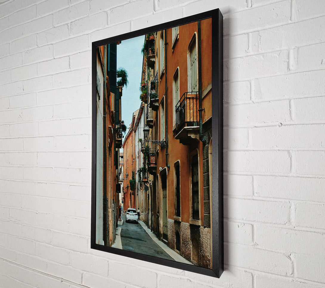  A Canvas Print of The Orange Alleyway Canvas Wall Art
