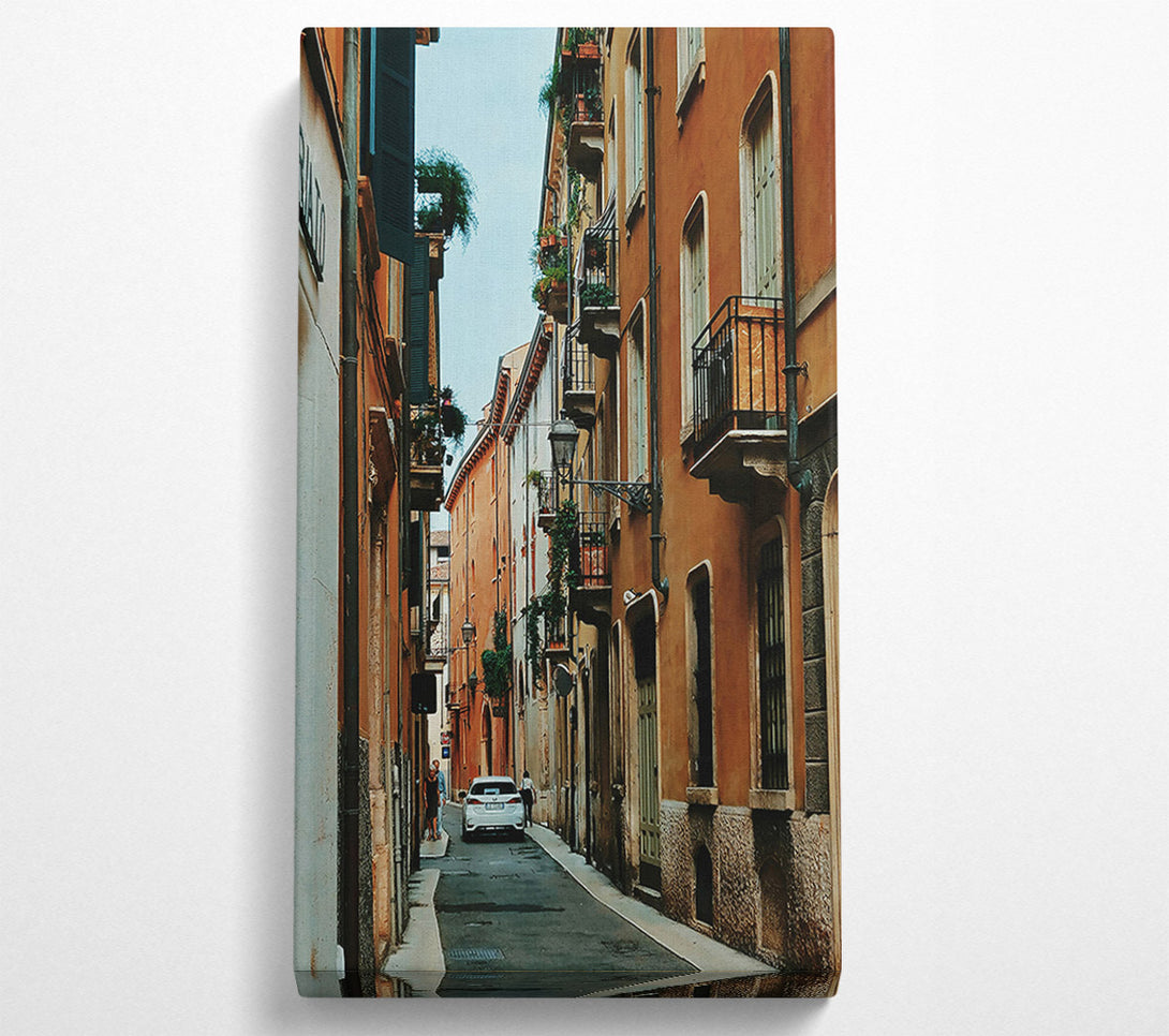  A Canvas Print of The Orange Alleyway Canvas Wall Art