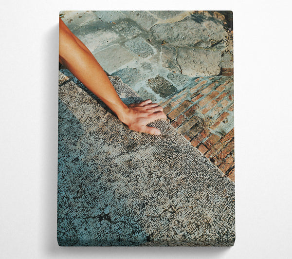  A Canvas Print of Grey Stone Reach Canvas Print
