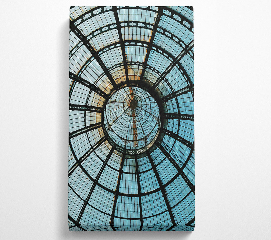  A Canvas Print of Blue Glass Dome Canvas Wall Art