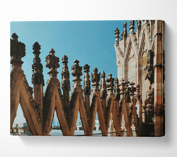  A Canvas Print of Stonework In Beige Canvas Art