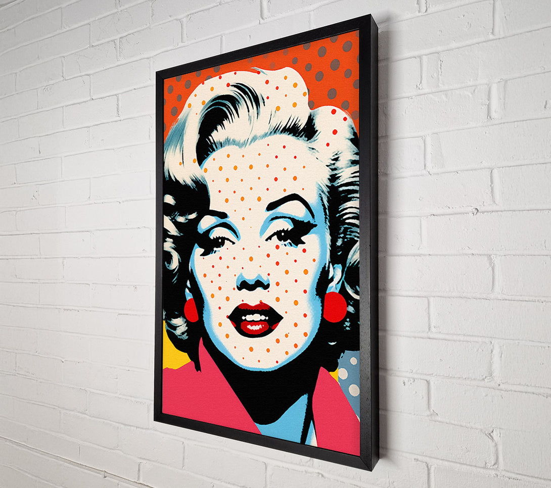  A Canvas Print of Marilyn Monroe Spots Popart Canvas Wall Art