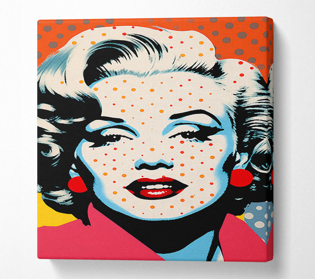  A Canvas Print of Marilyn Monroe Spots Popart Canvas Wall Art
