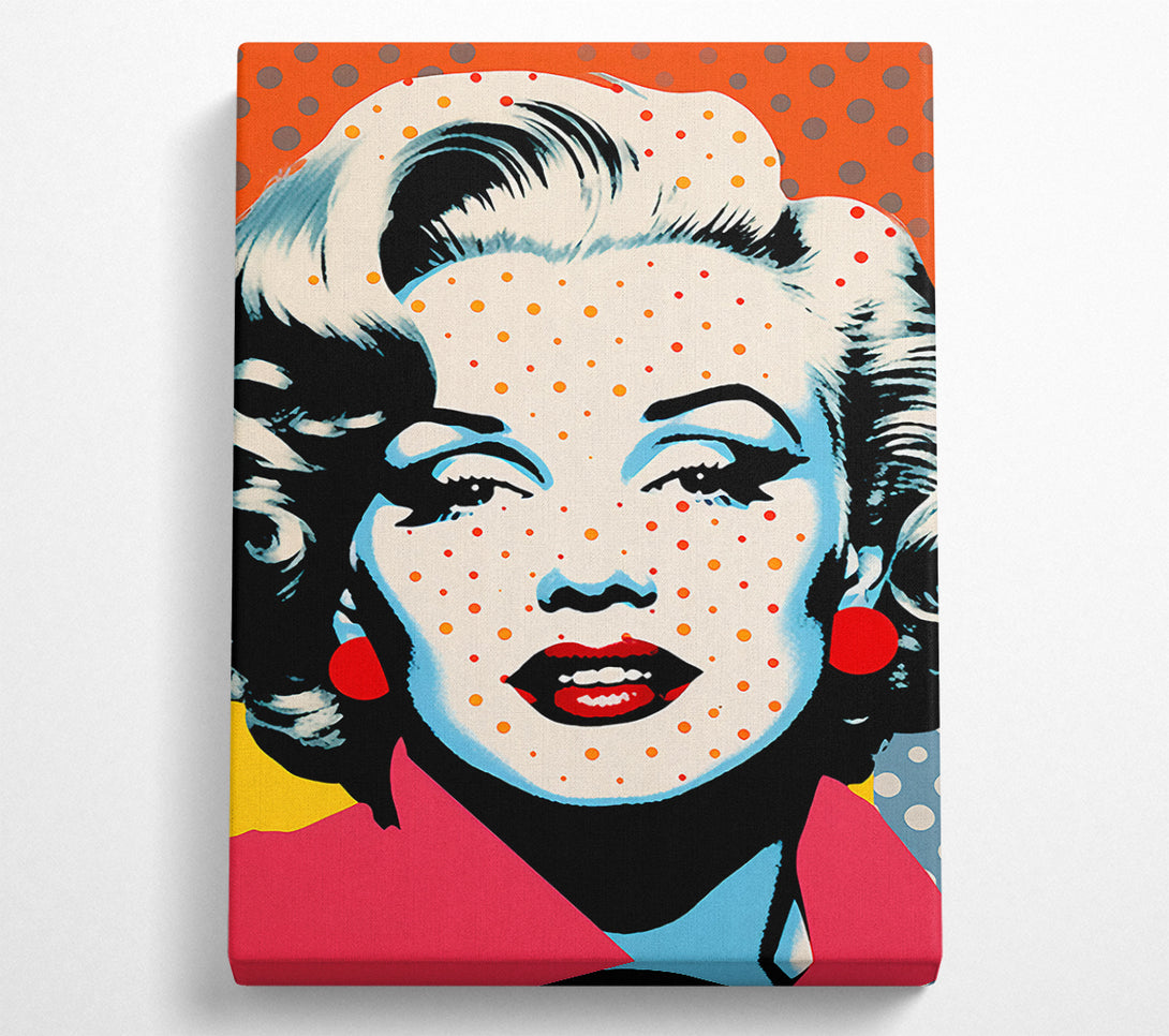  A Canvas Print of Marilyn Monroe Spots Popart Canvas Wall Art