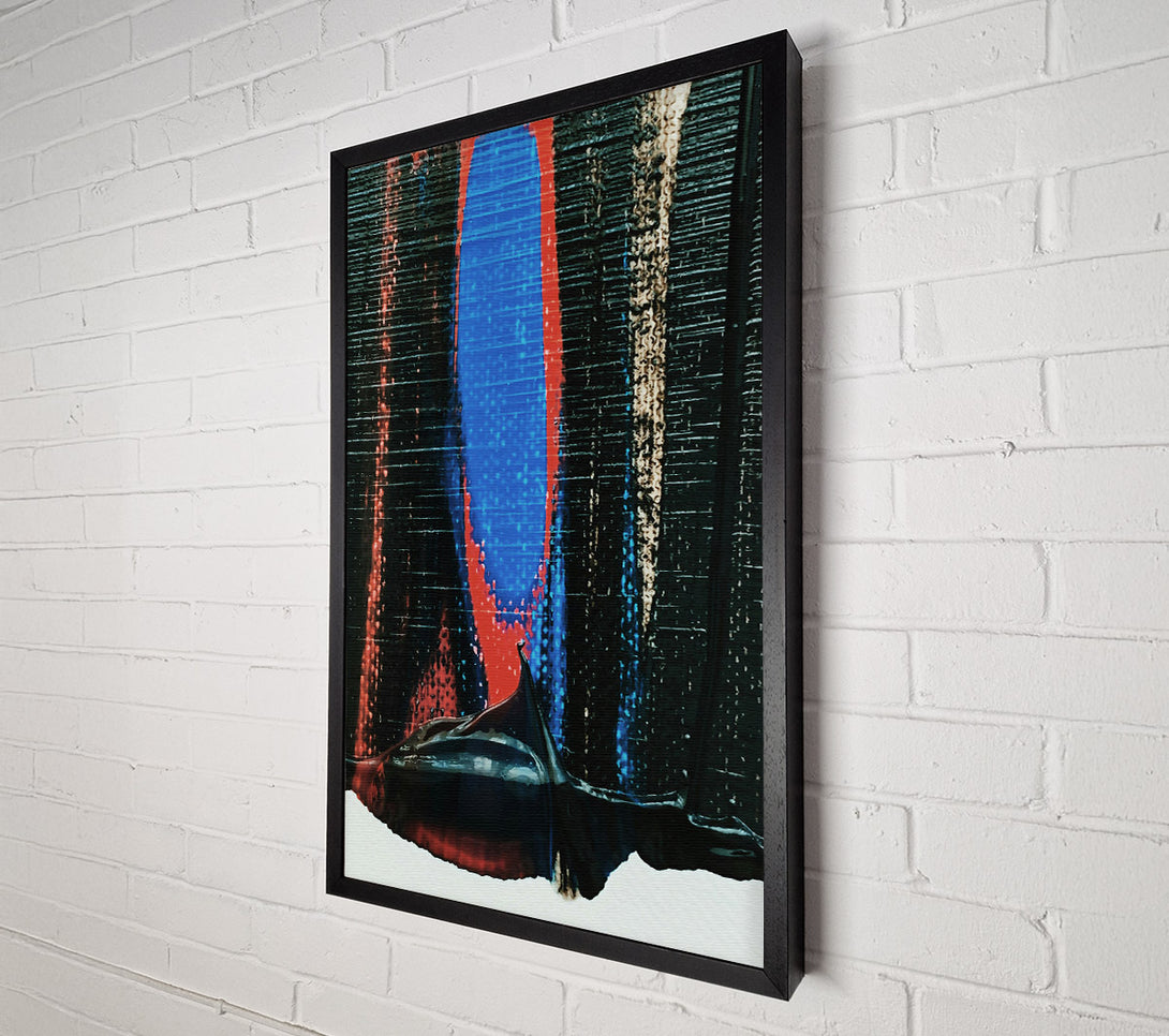  A Canvas Print of Blue And Black Flow Canvas Wall Art