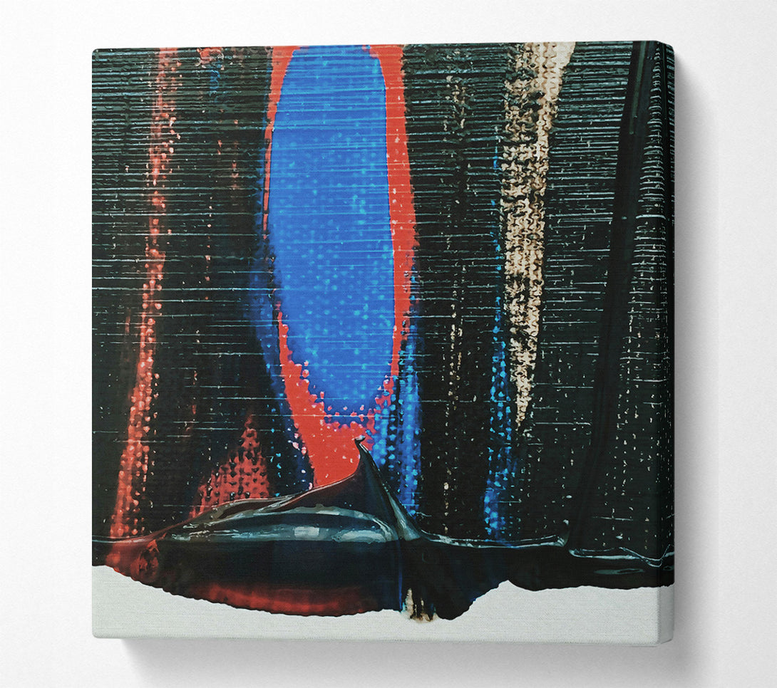  A Canvas Print of Blue And Black Flow Canvas Wall Art