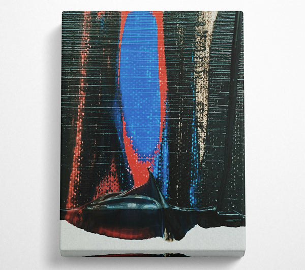  A Canvas Print of Blue And Black Flow Canvas Wall Art