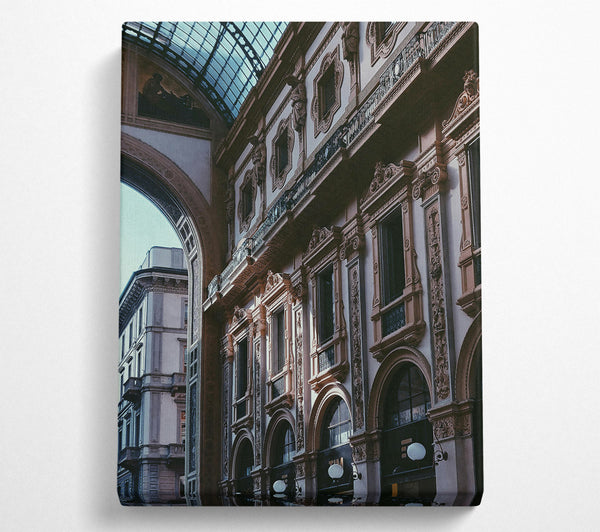  A Canvas Print of Ivory Arcades Of Milan Canvas Art