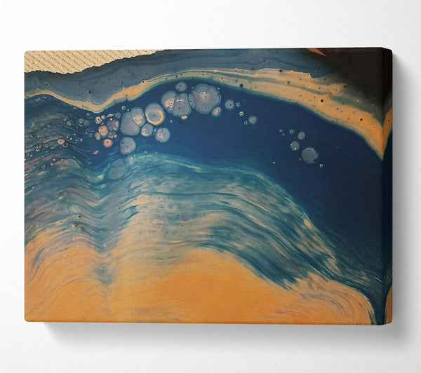  A Canvas Print of Azure Ocean Waves Canvas Art
