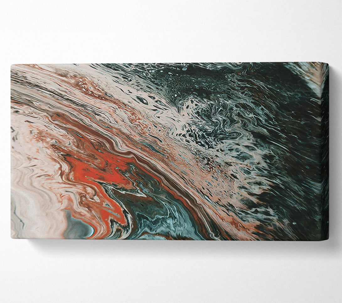  A Canvas Print of Deep Red Swirls Canvas Print